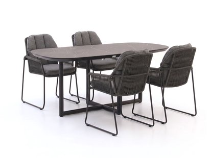 Tierra Outdoor Rivera 180cm dining tuinset 5-delig - Laagste prijsgarantie!