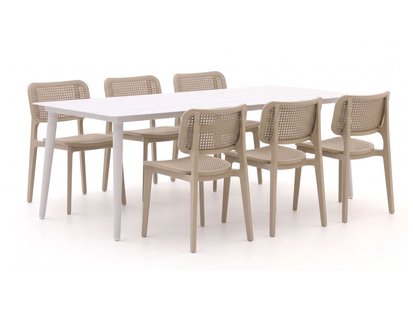 Forza Xitta/Sora 220cm dining tuinset 7-delig - Laagste prijsgarantie!