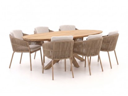 Hartman Sevilla/San Sebastian 200cm dining tuinset 7-delig - Laagste prijsgarantie!