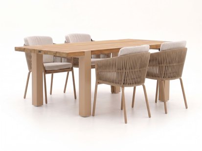 Hartman Sevilla/Almeria 200cm dining tuinset 5-delig - Laagste prijsgarantie!