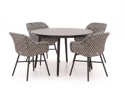 Hartman Delphine/Sophie Studio ø128cm dining tuinset 5-delig - Laagste prijsgarantie!
