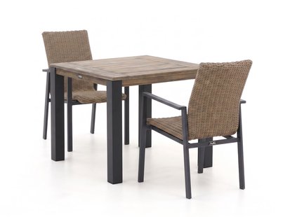 Manifesto Villongo/ROUGH-S 90cm dining tuinset 3-delig stapelbaar - Laagste prijsgarantie!