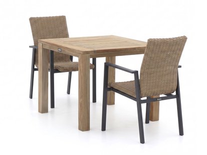 Manifesto Villongo/ROUGH-S 90cm dining tuinset 3-delig stapelbaar - Laagste prijsgarantie!