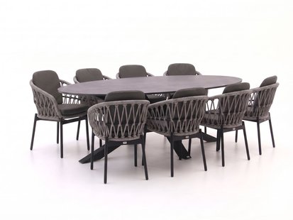 Bellagio Cupello/Induno Ellips 280cm dining tuinset 9-delig - Laagste prijsgarantie!