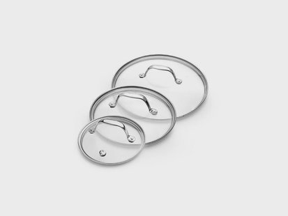 GLAZEN DEKSELSET 14/20/24 CM – 3-DELIG