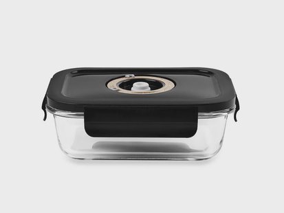 RECHTHOEKIGE VACUÜM GLAS CONTAINER - 630ML