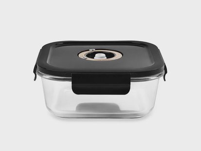 VIERKANTE VACUÜM GLAS CONTAINER - 800ML