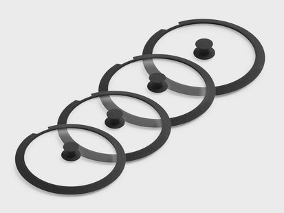 GLAZEN DEKSELSET VOOR AFNEEMBARE HANDGREEP – 24/26/28/30 CM