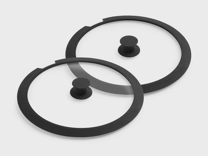 GLAZEN DEKSELSET VOOR AFNEEMBARE HANDGREEP – 28/30 CM