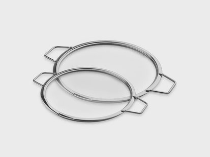 STAPELBARE GLAZEN DEKSELS – 24/ 28 CM – 2 STUKS