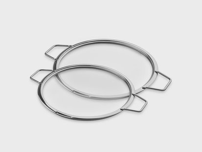 STAPELBARE GLAZEN DEKSELS – 26/ 28 CM – 2 STUKS