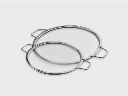 STAPELBARE GLAZEN DEKSELS – 24/ 30 CM – 2 STUKS
