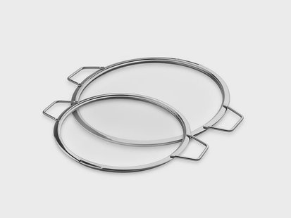 STAPELBARE GLAZEN DEKSELS – 26/ 30 CM – 2 STUKS