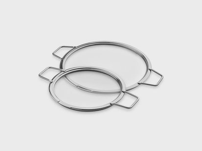 STAPELBARE GLAZEN DEKSELS – 18/ 24 CM – 2 STUKS