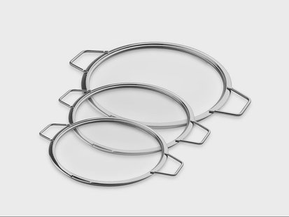 STAPELBARE GLAZEN DEKSELS – 20/ 24/ 28 CM – 3 STUKS