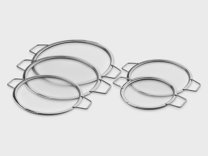 STAPELBARE GLAZEN DEKSELS – 18/ 24/ 26/ 28/ 30 CM – 5 STUKS