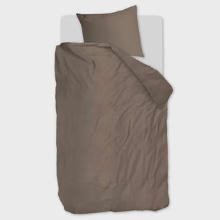 Studio LIVIT lyocell satijn dekbedovertrek 1-persoons taupe (140x220 cm)