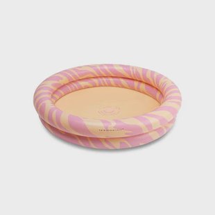 Swim Essentials vibrant stripes roze kinderzwembad (Ø100 cm)