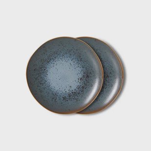 HKLIVING gebaksbord 70s (Ø17,5 cm) (set van 2)
