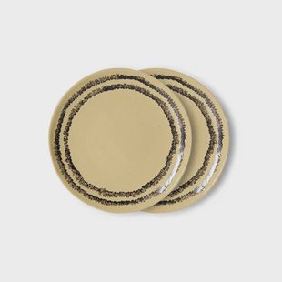 HKLIVING gebaksbord 70s (Ø17,5 cm) (set van 2)