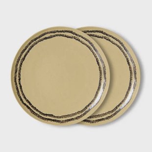 HKLIVING dinerbord 70s (Ø27,5 cm) (set van 2)