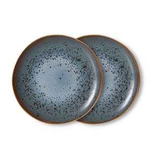 HKLIVING ontbijtbord 70s (Ø22 cm) (set van 2)