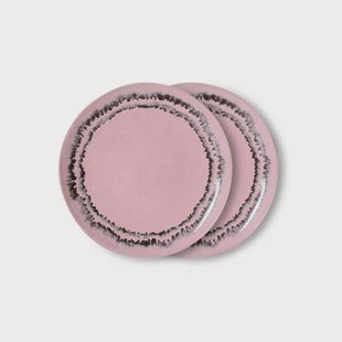 HKLIVING gebaksbord 70s (Ø17,5 cm) (set van 2)