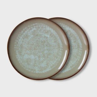 HKLIVING dinerbord 70s (Ø27,5 cm) (set van 2)