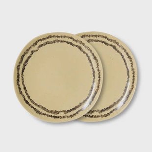 HKLIVING ontbijtbord 70s (Ø22 cm) (set van 2)