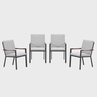 Garden Impressions Felini tuinstoelen (set van 4) - carbon black / valley sand