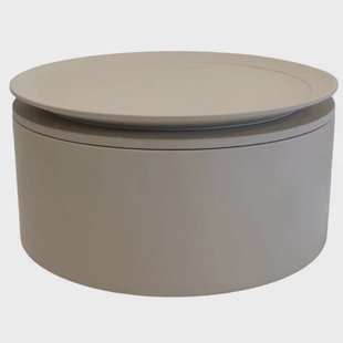 Giga Meubel Salontafel Byske Rond - Beige - 80x80x35cm