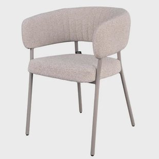 Giga Meubel Eetkamerstoel Malilla - Beige Stof - Set van 2