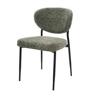 Giga Meubel Eetkamerstoel Vajèn - Stof - Groen - Set van 2