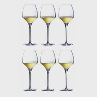 Chef & Sommelier Witte Wijnglazen Open Up - 400 ml - 6 stuks - 6 witte wijnglazen van 400 ml