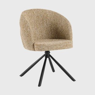 Giga Meubel Eetkamerstoel Emilia - Taupe - Draaibaar - Set van 2