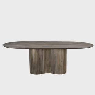 Giga Meubel Eettafel Ava - Ovaal - Mangohout - 240cm