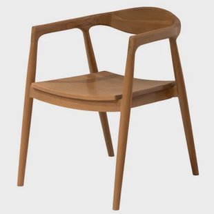 Giga Meubel Eetkamerstoel Liva - Teakhout - Naturel - Set van 2