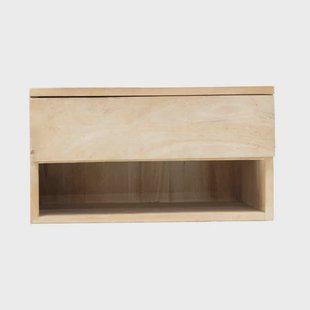 Giga Meubel Nachtkastje Tessa - Naturel - Mangohout - 45x30x25cm