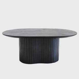 Giga Meubel Salontafel Ava - Ovaal - Mangohout - 90cm