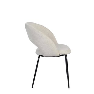 Giga Meubel Eetkamerstoel Julius - Stof - Beige (set van 2)