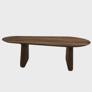 Giga Meubel Salontafel Femke Organisch - Mangohout - Bruin - 120x65x35cm