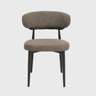 Giga Meubel Eetkamerstoel Milan - Taupe/Brons Stof - Set van 2