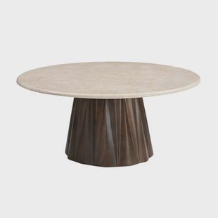 Giga Meubel Salontafel Faiza - Rond - Marmer - 75cm