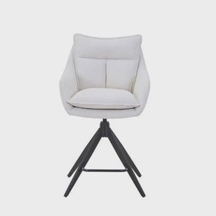 Giga Meubel Barkruk Manon - Beige - Draaibaar - 65cm - Set van 2