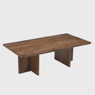 Giga Meubel Salontafel Lohja - Rechthoek Donkerbruin Hout - 120x60x38cm