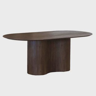 Giga Meubel Eettafel Ava - Ovaal - Mangohout - 240cm