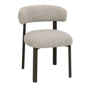 Giga Meubel Eetkamerstoel Alamo - Beige/Brons - Set van 2