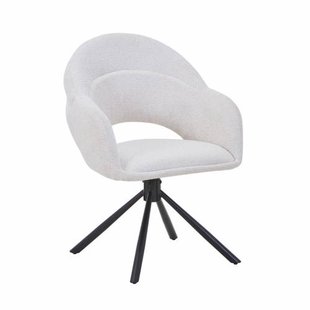 Giga Meubel Eetkamerstoel Celeste - Beige - Draaibaar - Set van 2