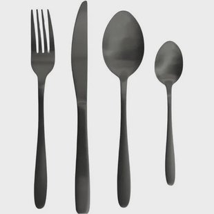 Studio Tavola Bestekset - Modern - Zwart - 16-delig / 4 personen