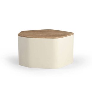 Giga Meubel Salontafel Cersei - Organisch - Travertin - 76cm